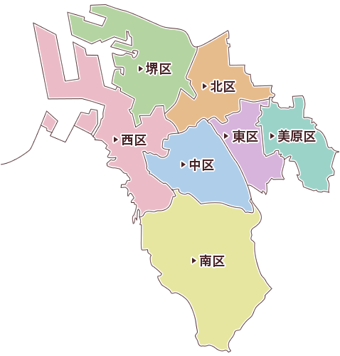 堺市の地図